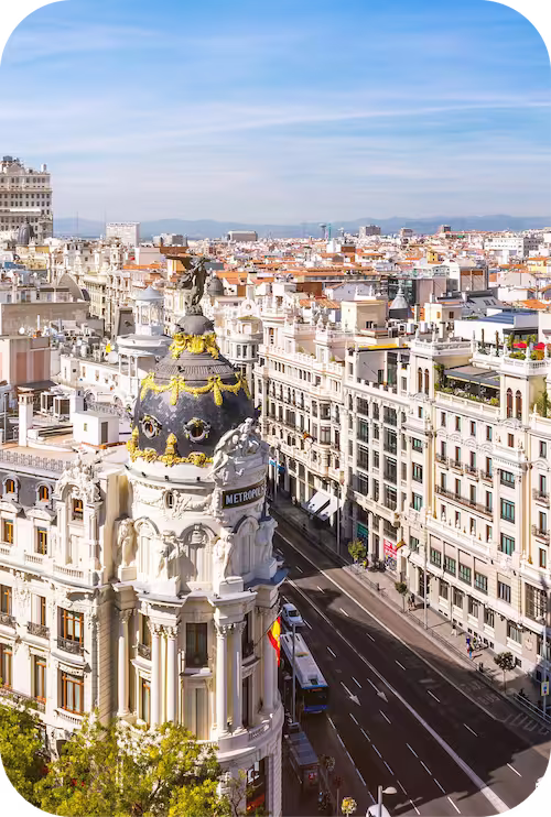 Destino Madrid España