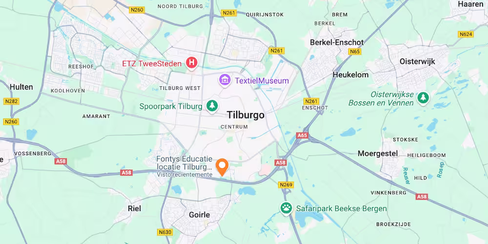 Tilburg map