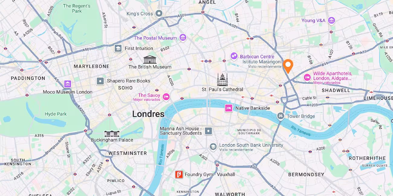 Mapa Londres