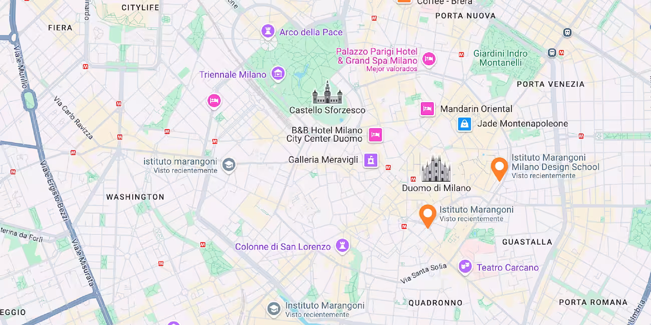 Mapa Milan