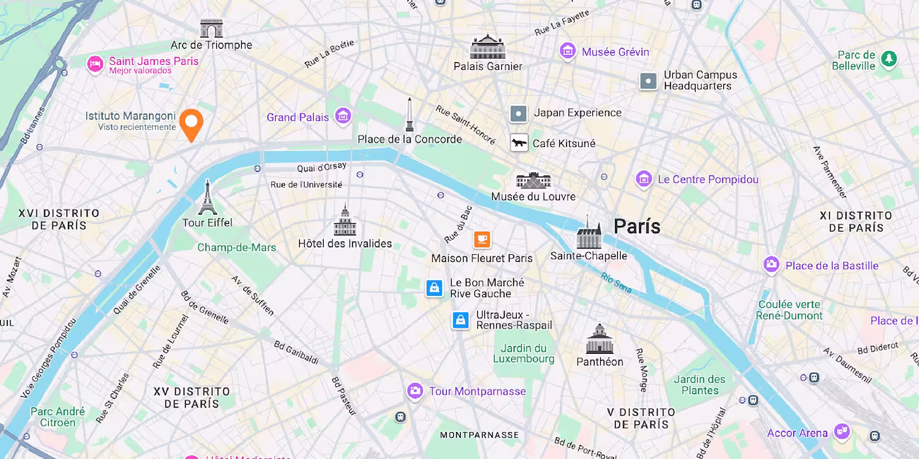 Mapa Paris