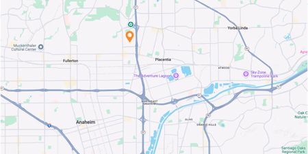 Fullerton Map